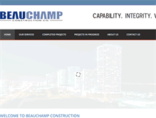 Tablet Screenshot of beauchampco.com
